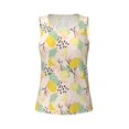thumbnail image 6 of Sigee Lemon Leaves for Women's Workout Tank Top,Running Tank Tops,Sleeveless Gym ClothesSmall, 6 of 8