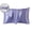 Purple, variant on Satin Silk Pillow Case 2 Pack Pillowcase for Hair and Skin Satin Pillow Covers with Zipper Closure (20"x7.4")