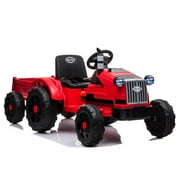 Zimtown 12V Kids Ride On Tractor Car with Remote Control Red