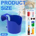 thumbnail image 3 of EIMELI 4 Pack Poolside Cup Holder for Above Ground Pool Lightweight Poolside Drink Holder with Hollow Bottom Stackable Poolside Phone Holder for Drink Phone Sunglasses, 3 of 8