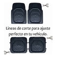 thumbnail image 3 of Tapete 5pzas Para Auto Tipo Charola Uso Rudo De Hule Varezee negro, 3 of 7