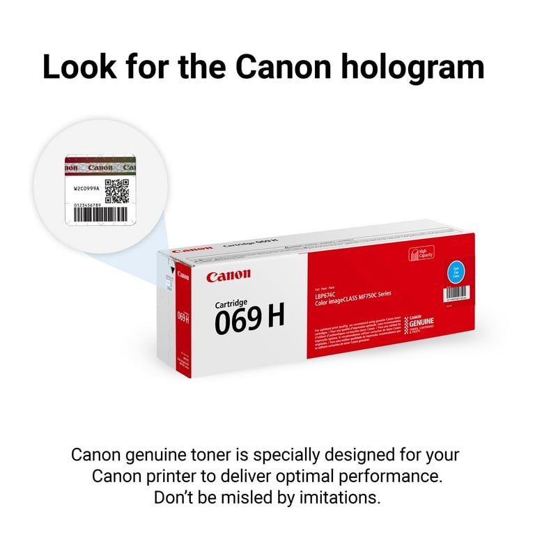 プリンター・複合機 Canon 069 H Laser Cartridge Canon 069 Original High Yield Laser Toner Cartridge - Black