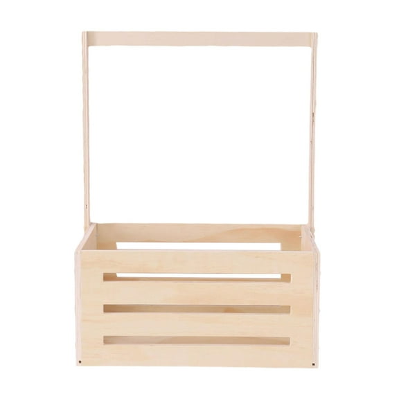 shamjina Baby Shower Crate Closet Baby Basket with Handle for Newborn New Parent Baby