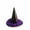 Purple, variant on SAWOBUUN Glitter Brim Witch Hat for Kids & Adults Shiny Texture Halloween Wizard Hat with Sequin Band Sparkly Accessory for Party Dress up