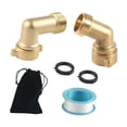 thumbnail image 2 of Gazechimp 2 Pieces Garden Hose Elbow 3/4" Hose Fittings for Outdoor Gardening Backyard, 2 of 7