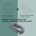 thumbnail image 4 of Momcozy U/J Shaped Pregnancy Pillow, Full Body Maternity Pillow for Sleeping with Removable Cover, 4 of 10