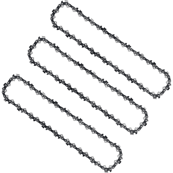 3Pack 24 Inch Chainsaw Chain .050" Gauge 3/8" Pitch 84 Drive Links, 24 Inch Replacement Chains Fit for Husqvarna 460, 460 Rancher, Stihl MS 260, Echo, Poulan, Makita and More-Upgraded