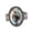 Colorful, variant on Men's Oval Gemstone Signet Rings Vintage Double‑Row Dot Textured Band Stainless Steel Engraved Stone Gothic Biker Punk Personalized Gift Jewelry Silver Plated Red 12