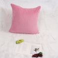 thumbnail image 2 of PiccoCasa Plush Throw Pillow Cover Fluffy Cushion Cover Pink 24" x 24", 2 of 8