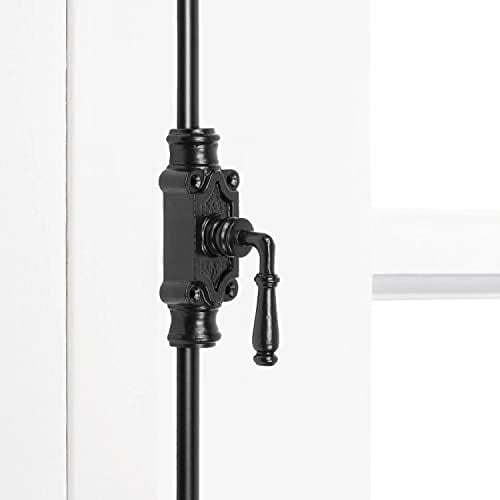 Hardware 2 Feet Lever Style Iron Cremone Bolt for Cabinets, Black Powder Coat Finish, Available Only in Right Hand Configuration$$Tools & Hardware Other
