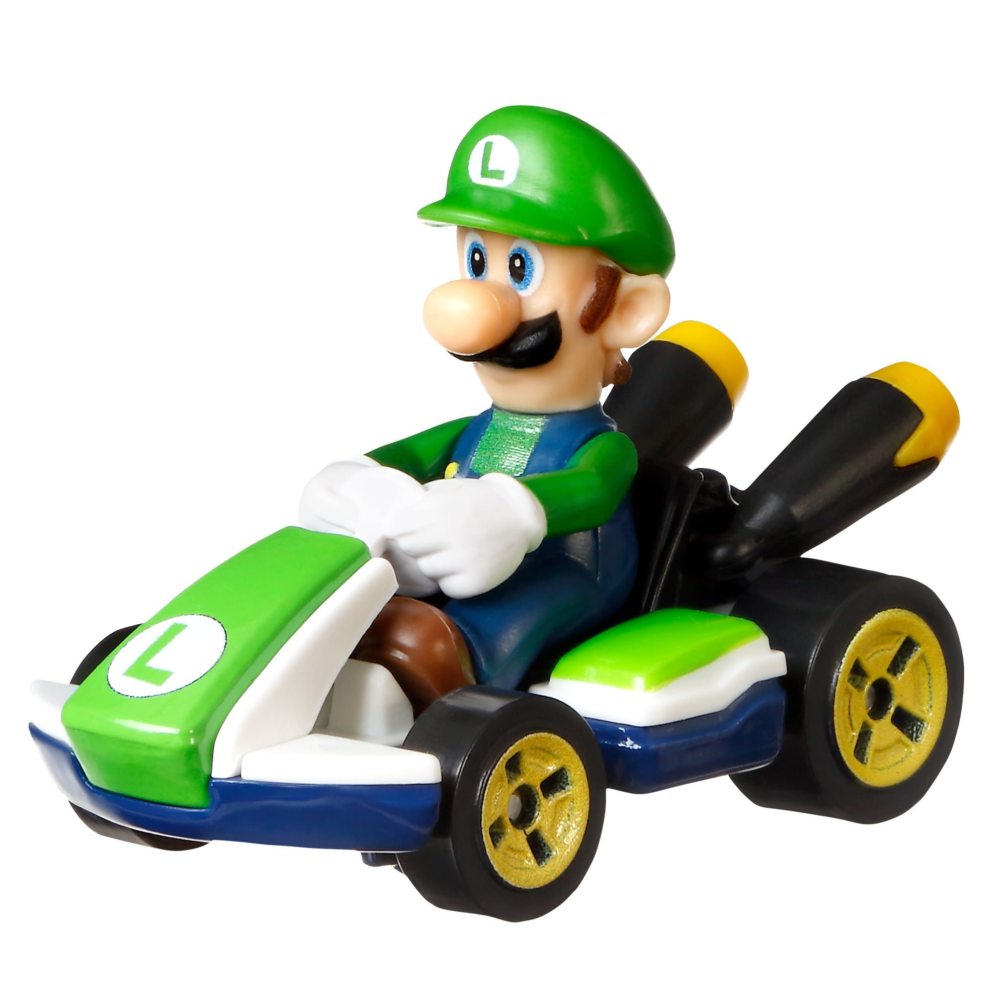 Luigi Standard Kart Hot Wheel Mario Kart Edición Limitada 