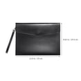 thumbnail image 2 of Homoyoyo Document Pouch Negro De PU Resistente Con Gran Capacidad Para Almacenamiento De Documentos A4, 2 of 8