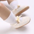 thumbnail image 4 of Yoyauz Baby Girl Mary Jane Shoes Anti Slip Rubber Sole Ballet Slippers Princess Dress Wedding Shoes Newborn Kids Shoes Toddler Shoes（0-12 Month）, 4 of 6