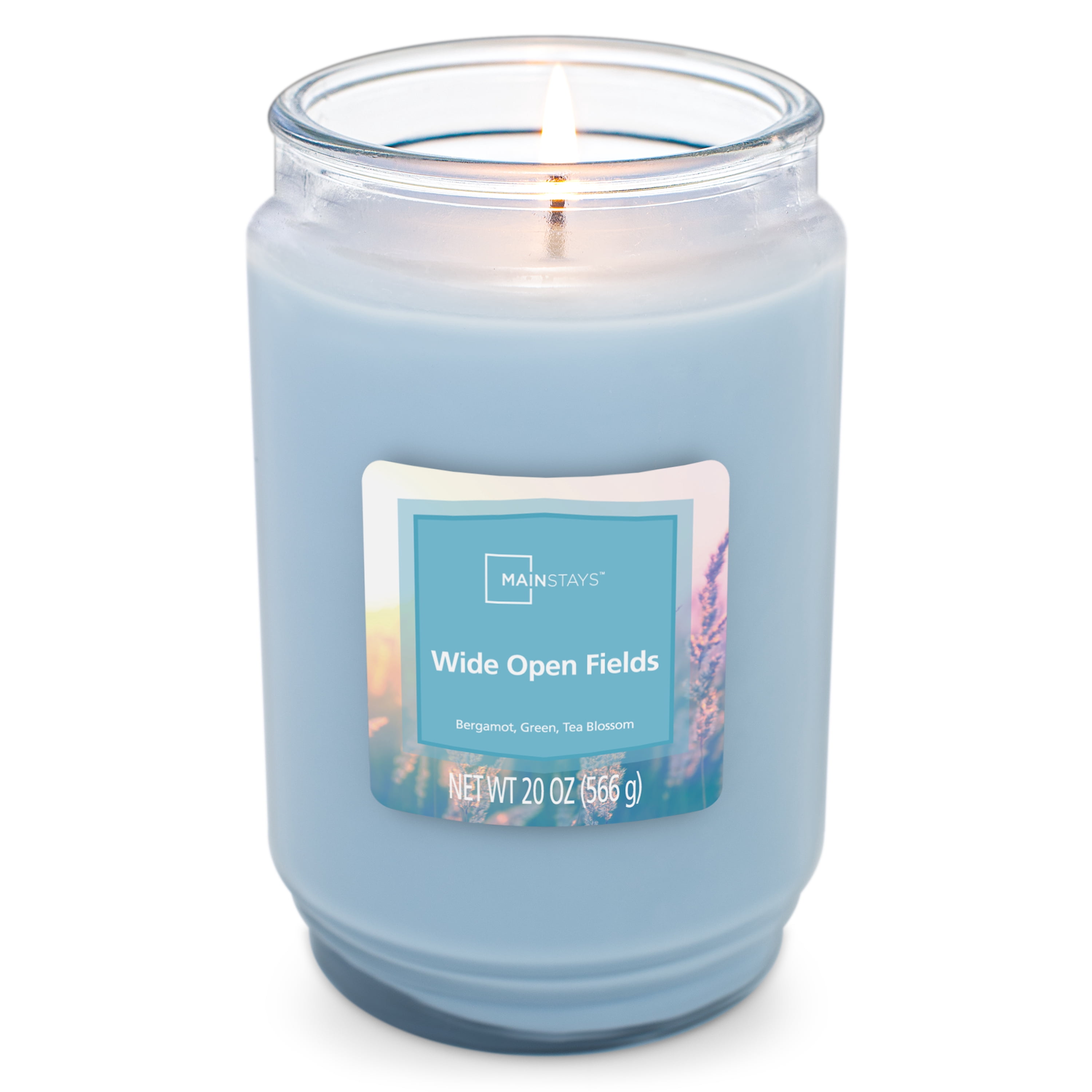 Mainstays Wide Open Fields Single Wick Candle, 20 oz