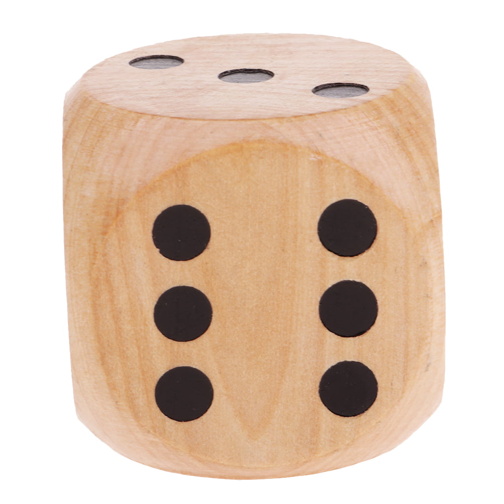 Wooden D6 Dice 5cm Role Playing Game for DND  Game 