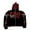 Black Red, variant on KOMOO Women Zip Up Hoodies Jacket Rhinestones Skull Butterfly Skeleton Long Sleeve Zipper Hooded Sweatshirt Coat