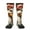 2 Black-2, variant on Cartoon Scottish Duck print thigh-high socks, crafted for both men and women with a stretchy, high-opaque design perfect for daily wear