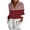 Wine, variant on qafoshin Womens Blouses Button-Up Turn Down Collar Long Sleeve Summer Tops Loose Striped Printed Shirts