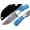 Turquoise, variant on Lara Eagle Damascus Hunting Knife - Fixed Blade Handmade Skinner with Sheath - 7.5 inch Survival Knife Great for Camping - Camel bone Handle with mosaic pin