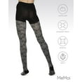thumbnail image 6 of MeMoi Baroque Patterned Cotton Blend Sweater Tights - Womens - Female, Large/X-Large, Black, 6 of 12