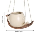 thumbnail image 7 of Trilenars  Wall Hanging Planters, Small Succulent Pot, Smile Face Resin Flower Pot, Succulent Flowers Plants Pot, Swing Face Planters Pots, Nursery Pot Flower Vase, For Indoor Outdoor Home Decor, 7 of 7