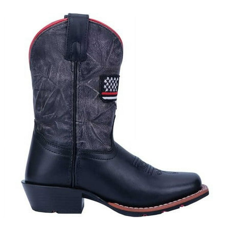 Thin red line cowboy boots top