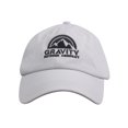 thumbnail image 2 of Gravity Outdoor Co. Pigment Dyed Adjustable Baseball Cap - Black Logo - White, 2 of 2