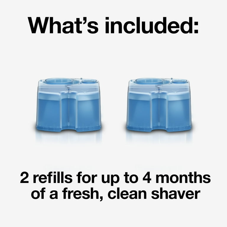 Braun Clean & Renew Refill Cartridges CCR, Lemon Fresh, 2 Pack 