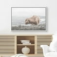 thumbnail image 3 of Wall26 Canvas Print Wall Art Brown Shetland Cow Countryside Nature Wilderness Animals Photography Realism Modern Framed Art Decora Multicolor Rustic for Bedroom - 24"x36" White, 3 of 5