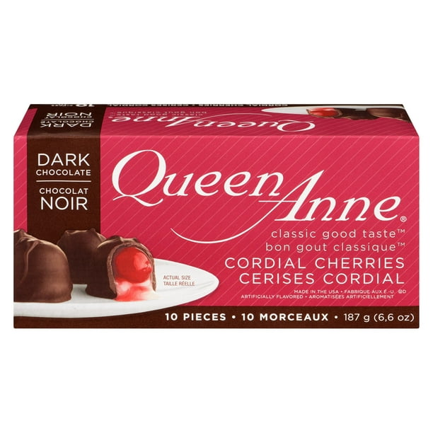 Chocolat noir Queen Anne aux cerises à l’eau-de-vie