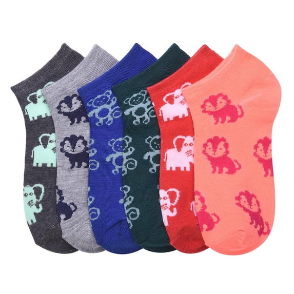 6 Pairs of Mamia Women & Girls Fashion Ankle Low Cut Socks (Multi Colors and Patterns)