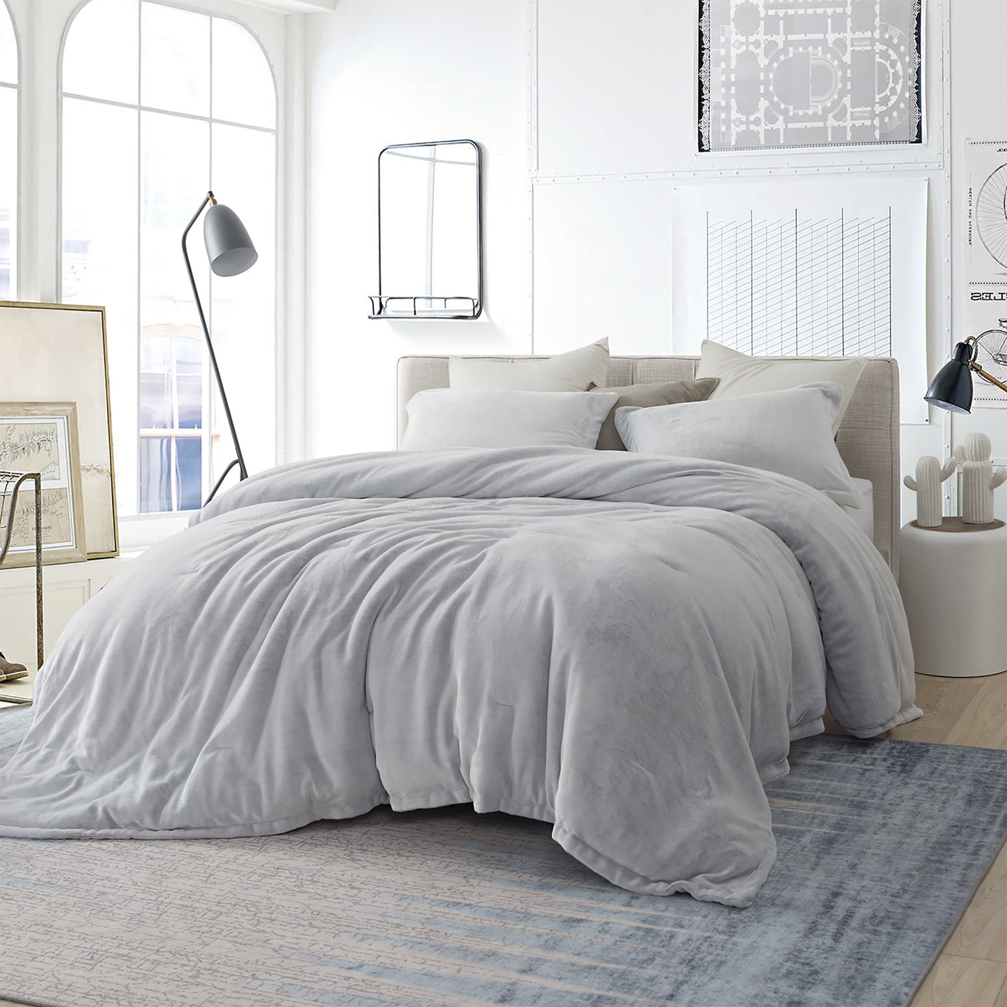 Coma Inducer Oversized Comforter, Gray And White Twin Xl Bedding