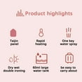 thumbnail image 6 of YZEGDCH Home Steamer Iron for Clothes Mini Travel Steam Iron Overheat Safe Protection Garment Steam for Home Dorm Travel, 6 of 9