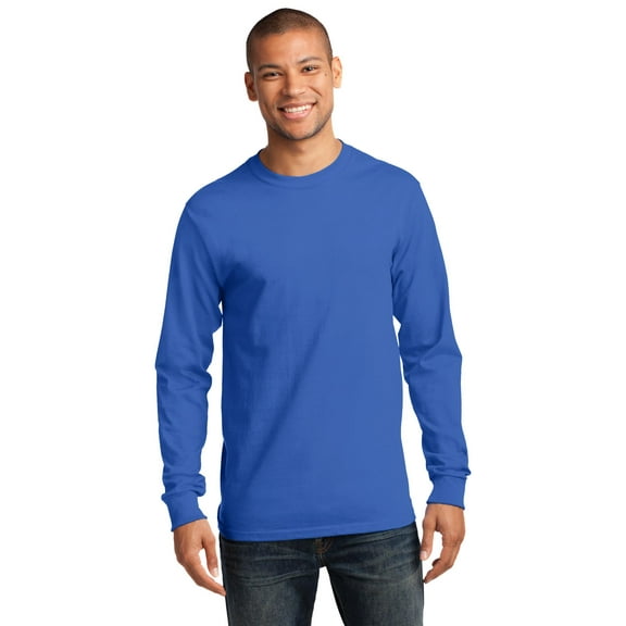 Port & Company - Long Sleeve Essential T-Shirt, PC61LS, Royal, 4XL