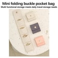 thumbnail image 3 of 3pcs Mini Travel Jewelry Bag - Multi-Compartment Water-Resistant Soft Nylon Storage, Lightweight Portable Organizer with Zipper Pockets for Rings, Earrings & Small Accessories, 1.96*1.81in, 3 of 9
