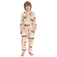 thumbnail image 2 of Cute Duck Pattern One Piece Pajamas Soft Jumpsuit Cozy Sleep and Play Romper Zipper and Pockets 7T-8T, 2 of 8