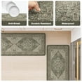 thumbnail image 6 of Anti Fatigue Fall Kitchen Mats, Boho Distressed Kitchen Floor Mats 17"x47"+17"x30", Non Slip Waterproof Kitchen Rugs, Padded Comfort Standing Mats for Laundry, Office, Sink, Desk Orange Multi, 6 of 6