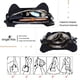 thumbnail image 4 of Bolso de mano Angelkiss de piel lavada para mujer, color negro-leopardo, 4 of 6
