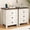 A-White (2PCS), variant on Nightstand Set of 2, bedside table with charging station, White farmhouse 3 drawer nightstand Rustic night stand end tables for bedroom Living Room