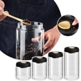 thumbnail image 2 of YSABOXY Coffee Beans Vacuum Sealed Tank Glass Moisture-proof Storage Jar Container, 2 of 5