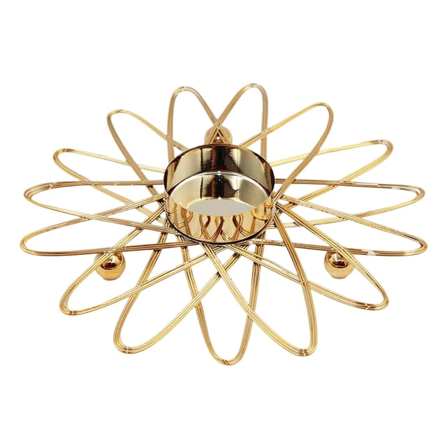 Portavelas decorativo candelabro moderno para mesa de boda en casa 12cmx12cmx2.5cm Zulema Porta vela