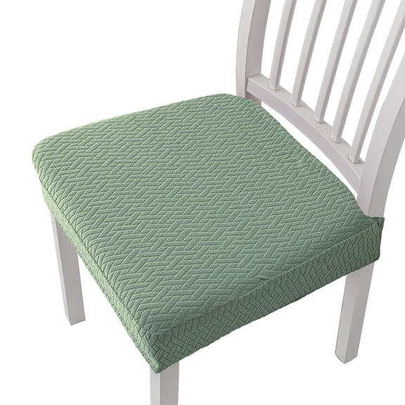Nvzi dining chair covers, 2 pieces of Light Green elastic jacquard removable washable chair covers, universal size for dining and kitchen chair covers, elastic jacquard chair covers