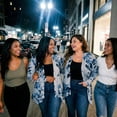 thumbnail image 2 of Agnes Orinda Women's Plus Size Cardigans Leopard Floral Printed Open Front Lightweight Jacket Fall Knit Cardigan 2X Grey Blue, 2 of 8