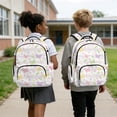 thumbnail image 2 of HUIACONG Daisy Butterfly 17 Inch Backpack 4 Piece Set Main Pack, Lunch Bag, Pencil Case & Water Bottle Sleeve, Easy Wipe Clean, for Boys Girls Ages 5-12, 2 of 7