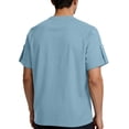 thumbnail image 5 of Paiwinds Men's Casual Short Sleeve Henley Shirt with Button Placket, Round Neck T-Shirt Top for Daily Wear, Black, 5 of 9