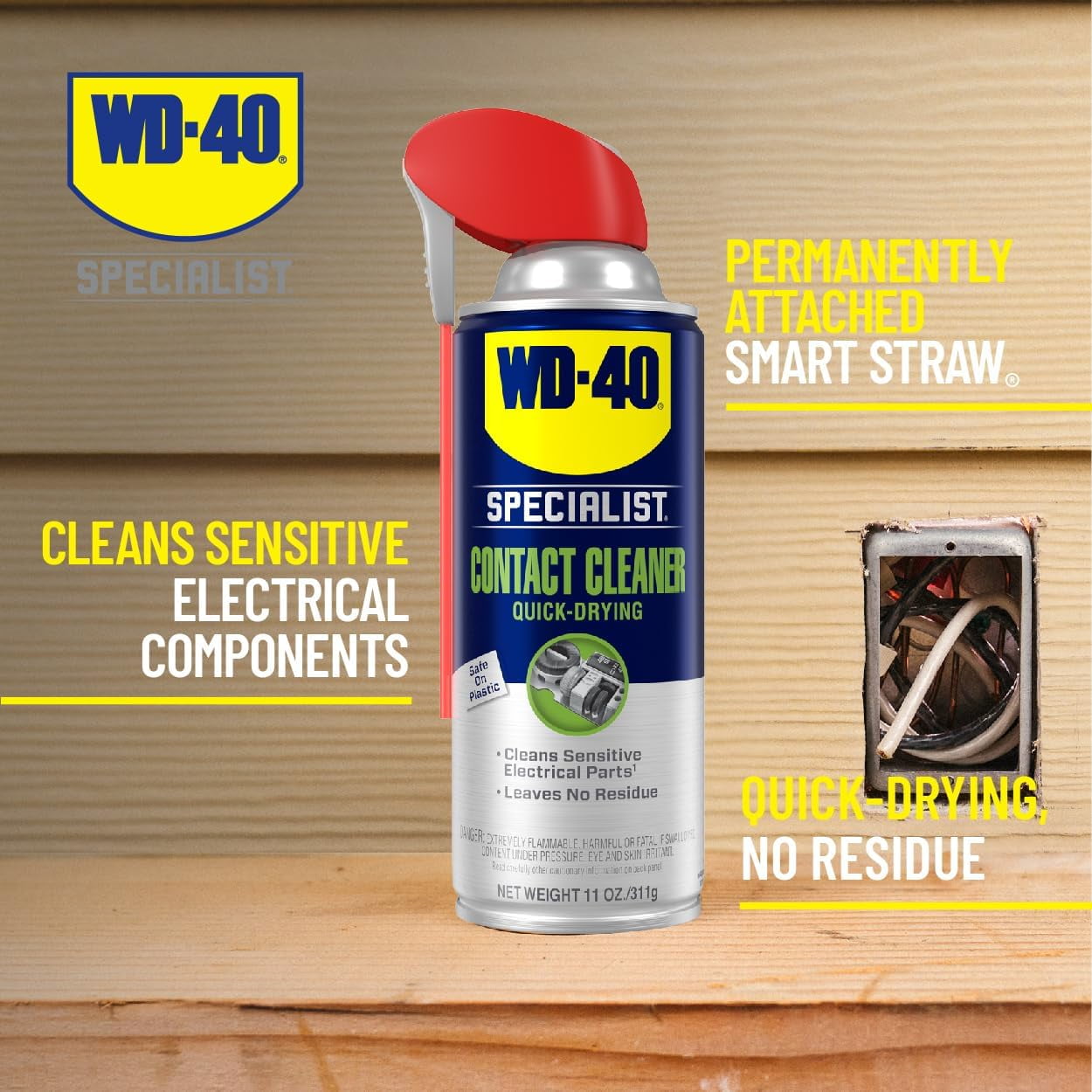 WD-40 Specialist Contact Cleaner, 11 oz, (2-Pack)