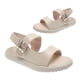 thumbnail image 2 of Sandalias de punta redonda para mujer, Sandalias planas de PU con punta abierta para mujer Sandalias de verano para mujer Probadas y confiables, 2 of 8