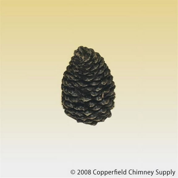 Hargrove Manufacturing 1204BX Hargrove Small Straight Ceramic Pine Cone For Gas Logs  4.5 Inch h