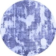 thumbnail image 1 of Ahgly Company Machine Washable Indoor Round Abstract Blue Modern Area Rugs, 7' Round, 1 of 4