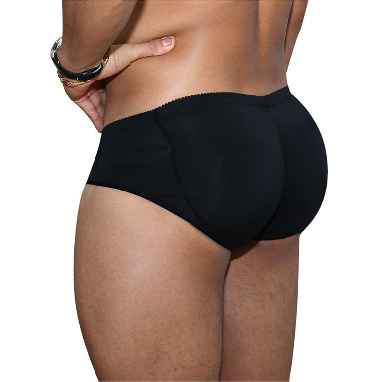 Mens Seamless Butt And Hip Enhancer Underwear With Padded Booty